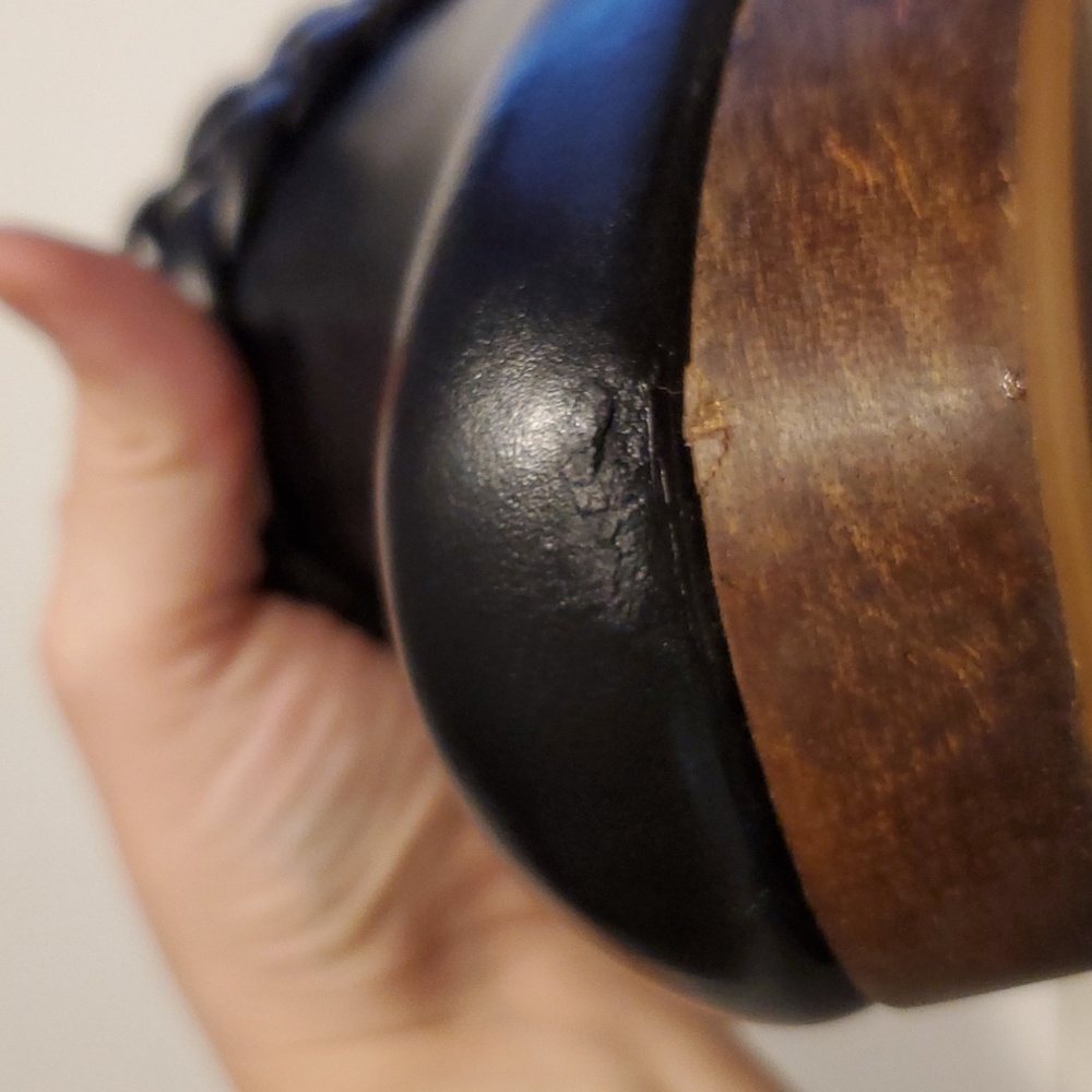 Able Whiley Leather Clog In Black Size 10.5M - Picture 14 of 14